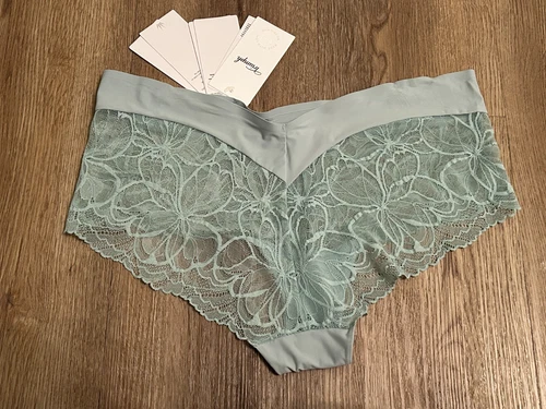Triumph Body Make-Up Illusion Lace Shorty Briefs Knickers Turquoise Size 12 BNWT