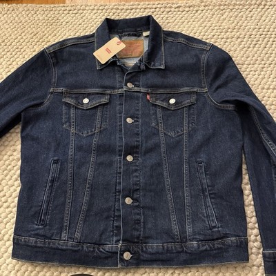Levis Original Denim Trucker Jacket Mens Large Blue Brand New With Tags