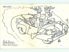 Pre-1980 RADIO CARD - CB HAM OR QSL Moab Utah UT o/19 AH2416