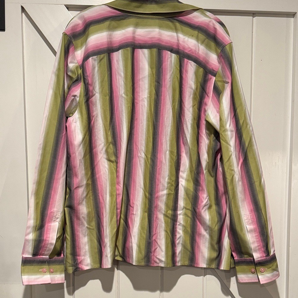 Westbound Multicolor Striped Button Down Shirt - image 4