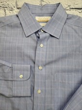 Roundtree  Yorke Gold Label Cotton Poplin Dress Shirt Non-Iron EZ Wash 16-34