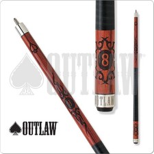 Outlaw OL20 Pool Cue Eight Ball and Tribal Style 19oz Free Shipping 