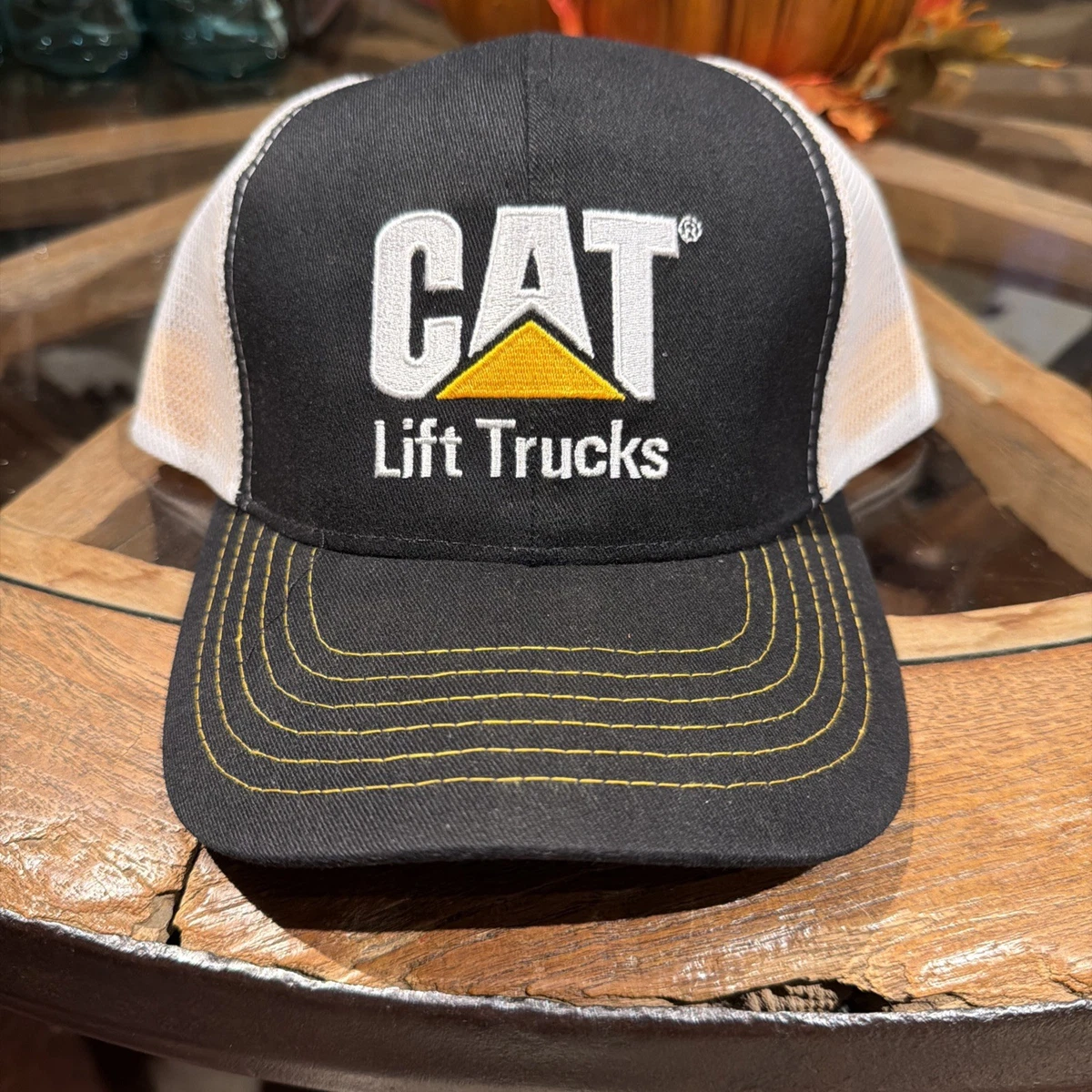 CATERPILLAR サイン入りキャップ ベージュ Caterpillar Trucker Hat In Men's Hats for sale | eBay