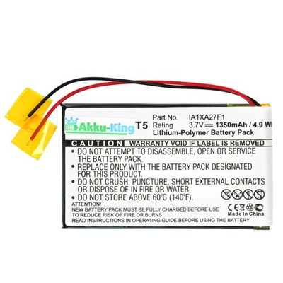 Akku-King Akku für Palm Tungsten E / T5 / Tx - UP383562A A6 - Li-Polymer 1350mAh