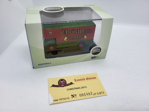 Oxford Diecast 76TK015 Bedford TK Luton Van Navidad 2012 escala 1/76 calibre OO - Imagen 1 de 6