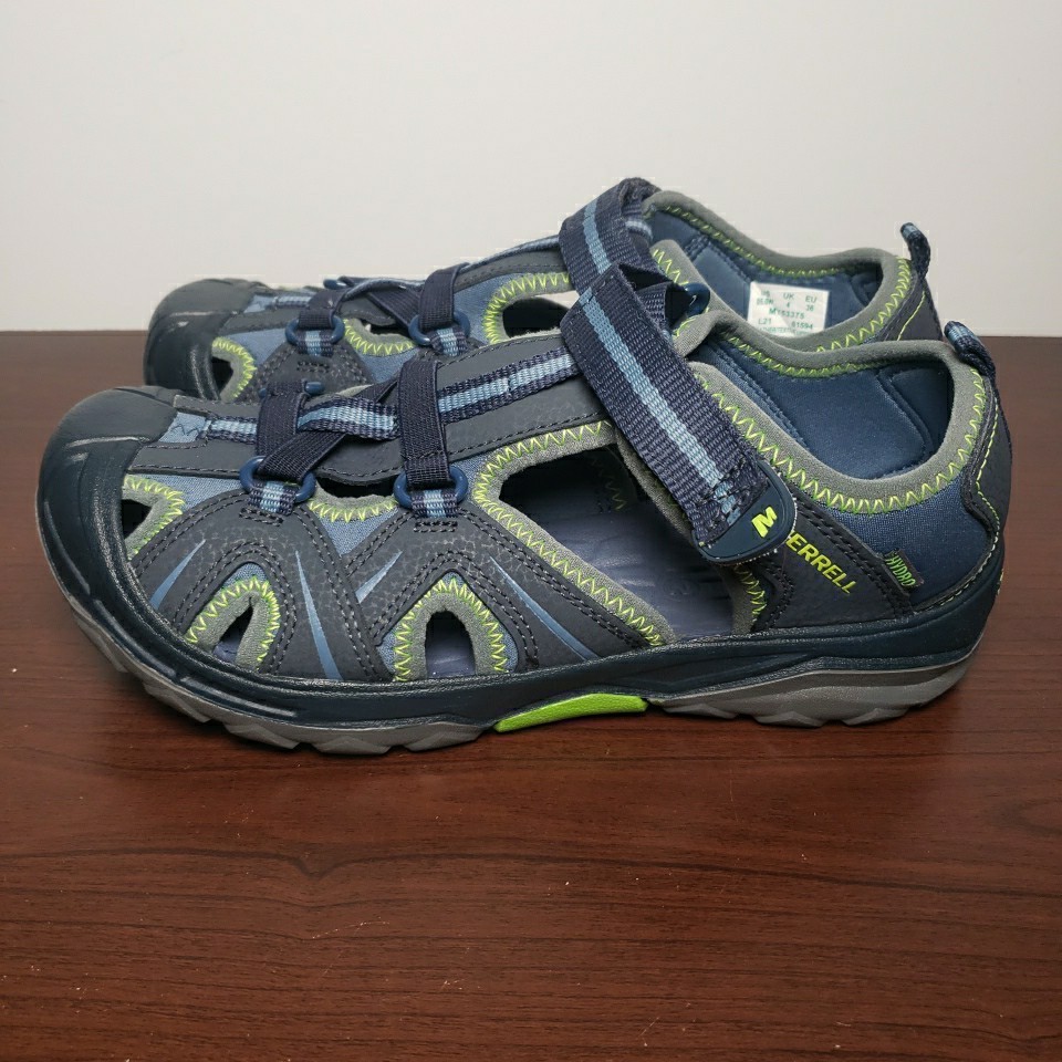 Merrell Hydro Hiker (MY53375) sandalo ragazzo taglia 5w blu verde scarpe acqua
