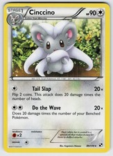 Cinccino 89/114 Black and White Pokemon MP on eBay