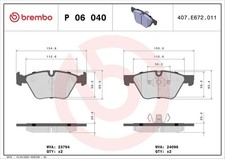 Bremsbelagsatz Vorne Teves-System für BMW E81 E87 E88 E82 E90 E93 E92 E91 08-13