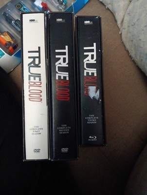 TRUE BLOOD Series Seasons 1 2 & 3 Complete Seasons DVD Box Sets Tested Works