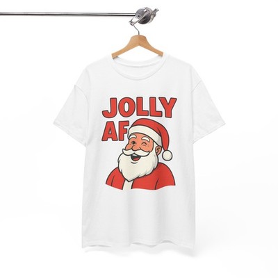 Jolly AF Unisex Cotton Tee - Holiday Humor Shirt, Christmas Gift, Casual [...]