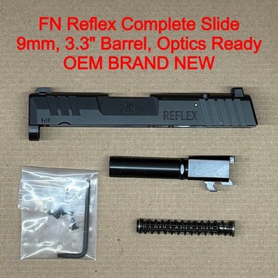 FN Reflex MRD OEM Complete Slide Assembly 9mm Optic Ready Black NEW