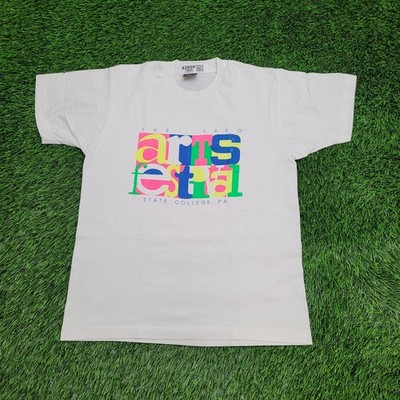Vintage 1990 Arts Festival Shirt Womens M/L 19x25 State-College