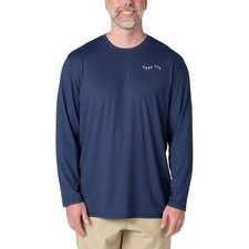 Hang Ten Mens Long Sleeve Sun Tee Shirt UV PROTECTION UPF 50 NAVY S