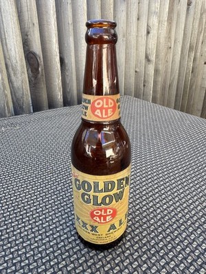 ~Vintage GOLDEN Glow XXX Old Ale BEER Bottle~PAPER Label~OAKLAND CA~Golden WEST~