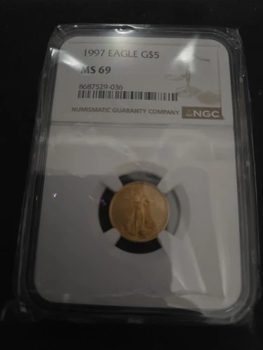 1997 Eagle G$5 1/10th Gold Coin NGC MS69