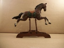 Very Unique Vintage Metal Rocking Horse Decor, Well Made and Painted