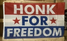 Honk For Freedom Flag FREE SHIP Save America Redneck Beer Guns USA Sign 3x5’