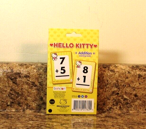 Hello Kitty Math Addition Flash Learning Cards NEW - Picture 2 of 3