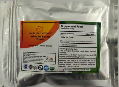 White Tea Extract Powder  Polyphenols  EGCG  Pure & High Quality 