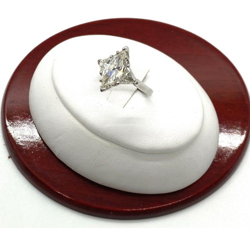 GIA Certified 1.14 Ct Marquise Brilliant Platinum Engagement Ring w/ Trillions - Picture 11 of 11