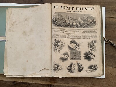 Seltene Zeitungen Le Monde Illustré Wochenzeitung Jahr #247 1862 A#272 1862