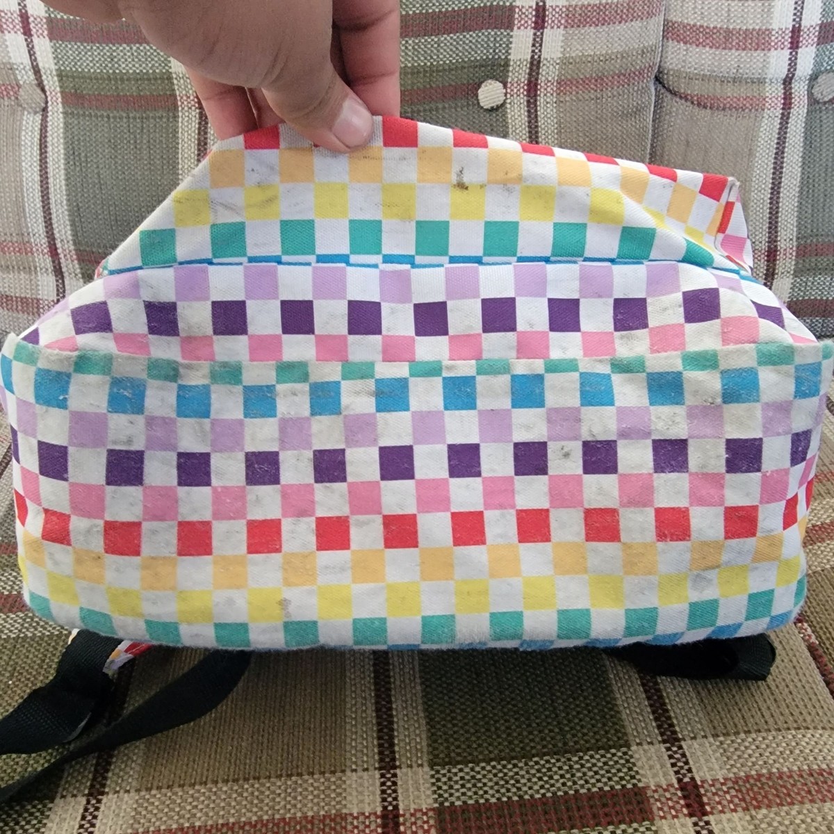 VANS Old Skool III Rainbow Checkerboard Backpack Casual  display picture 2