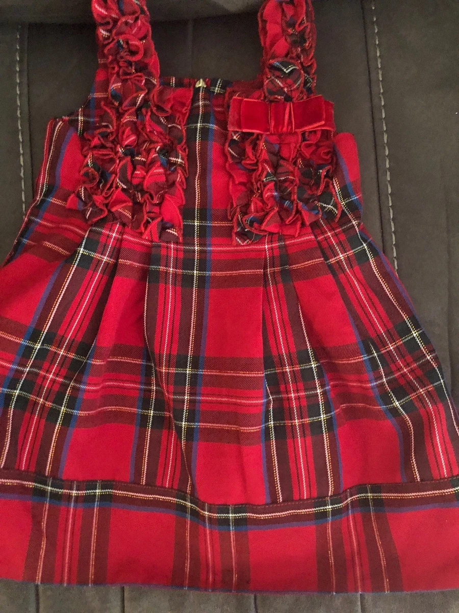 Girls Size 18 Months CHILDRENS PLACE Red Plaid Dress Party Christmas 18M