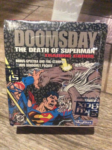 Doomsday The Death Of Superman Trading Cards Sealed Box 1992 Skybox 