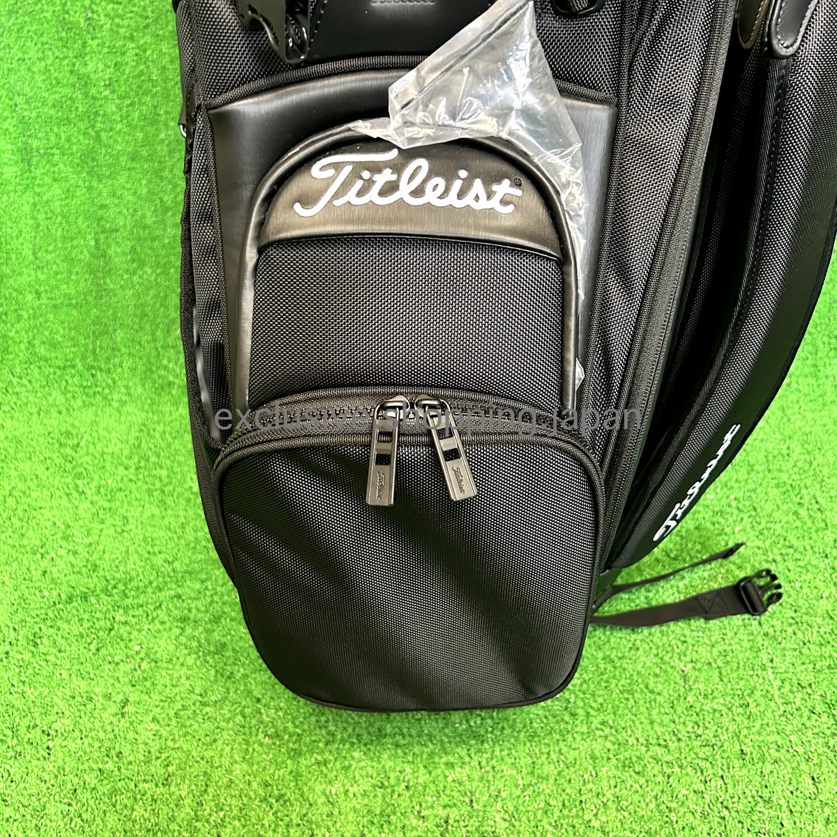 Titleist Premium Stand Bag Black White 9in 4way Divider Titleist Premium Stand Bag Black White 9in 4way Divider