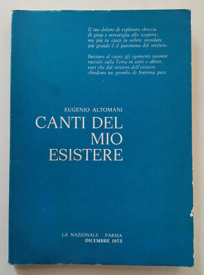LIEDER MEINES EXISTIERENS, Eugenio Altomani, Ed. La Nazionale 1975. RAR