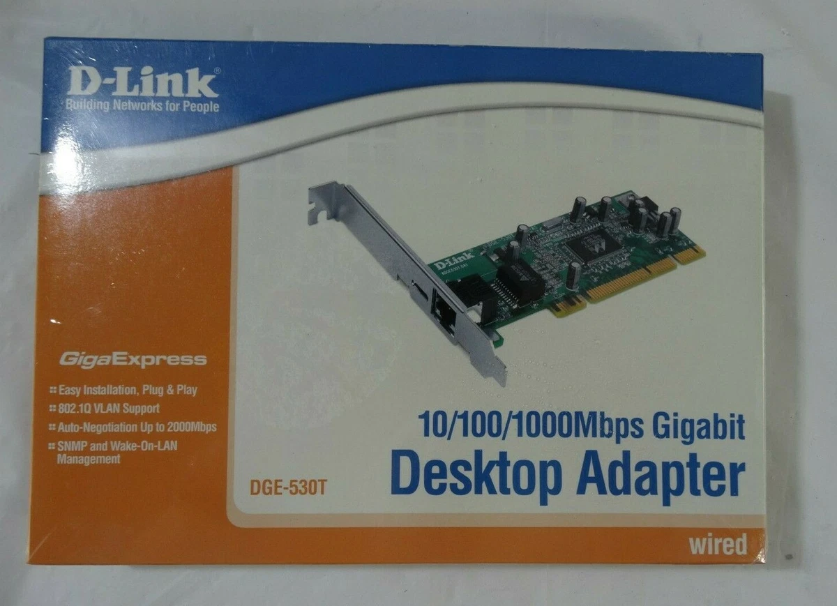 D-Link DGE-530T 10/100/1000 Gigabit Wired Ethernet Network PCI.