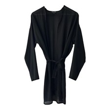 Pretty Little Thing Semi Sheer Wrap Dress Sz 4  