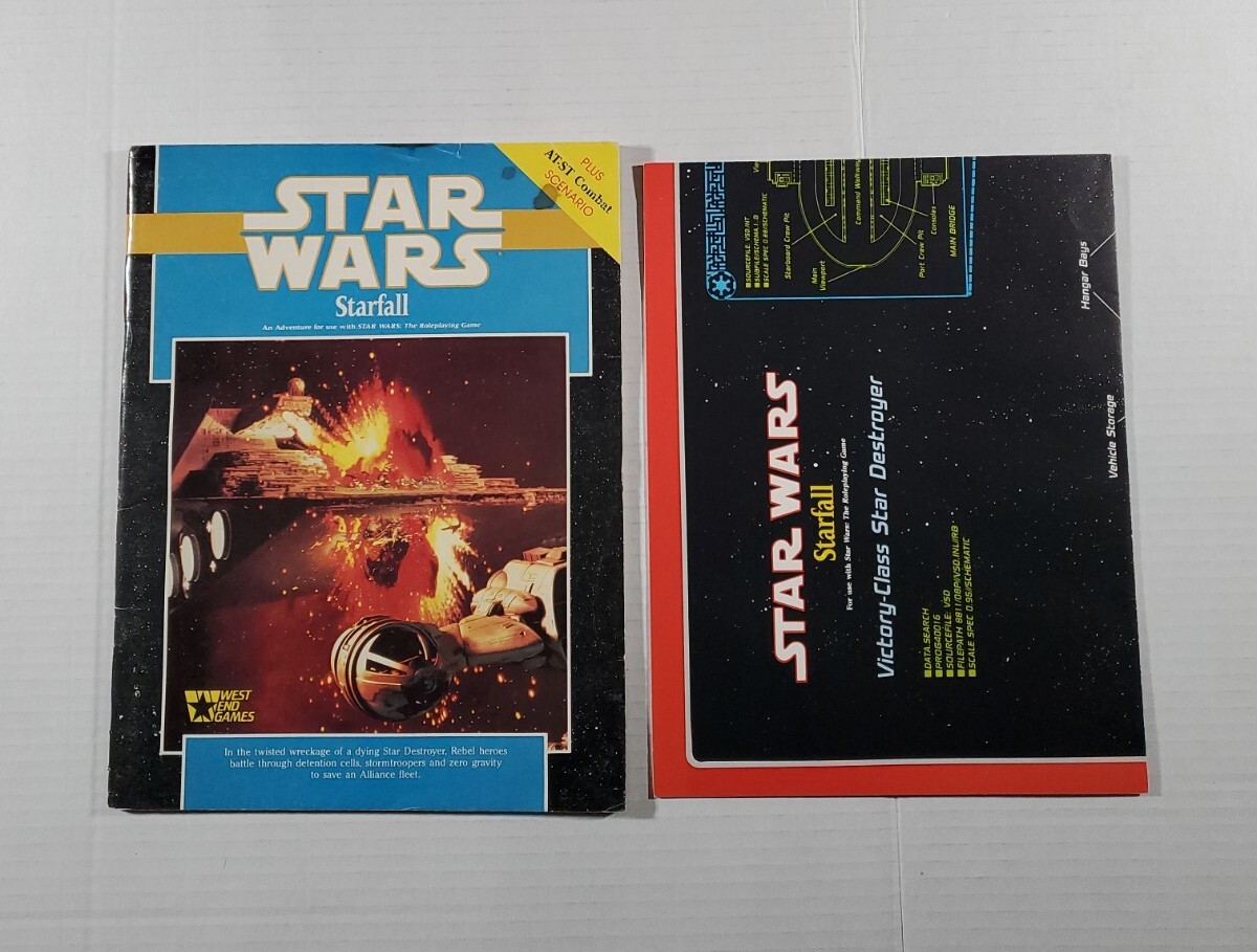 Star Wars Starfall - West End Games RPG 40016 - Includes Poster Map RPG ...