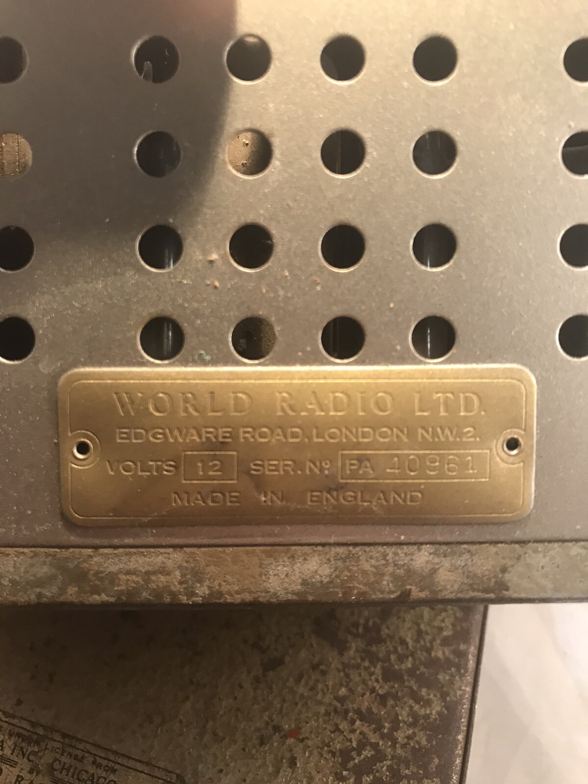 Vintage Rolls Royce Radio