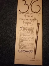 Tv1 Ephemera 1929 advert eversharp pens 