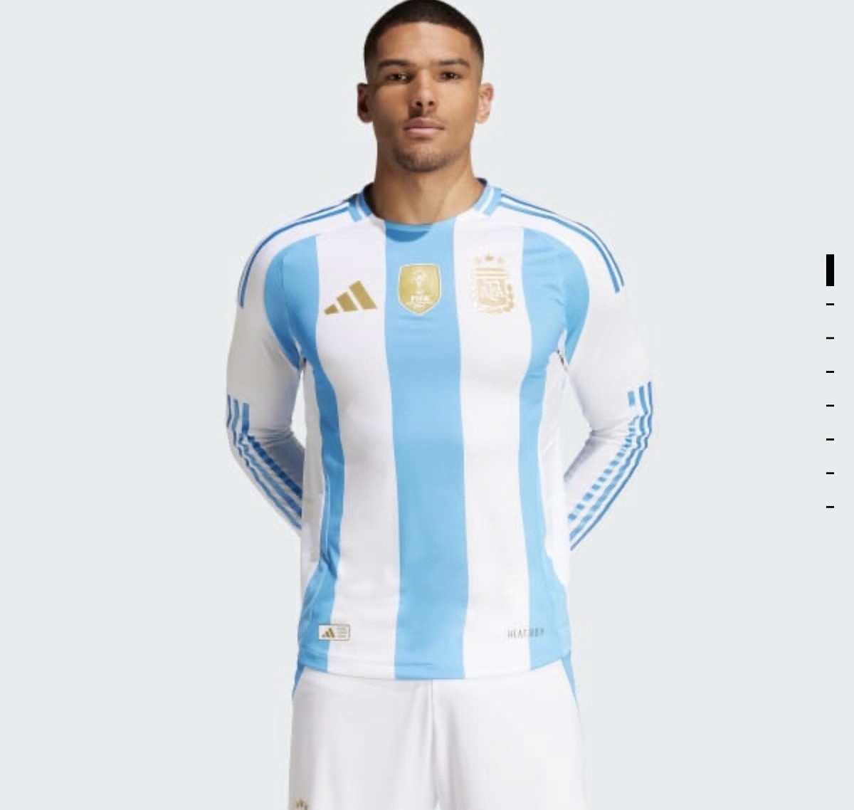 adidas Argentina 24 Long Sleeve Home Authentic Jersey Size M-XXL NWT IP8383  $160