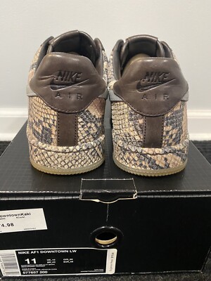 Nike Air Force 1 LW Python Leather 577657 200 Downtown SZ11 Nike Air Force 1 LW Python Leather 577657 200 Downtown SZ11