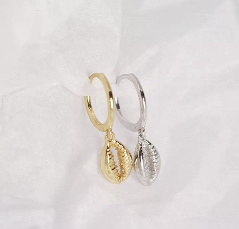 Stylish 925 Silver & 18k Gold Hoop Earrings for Women with Free Shipping-image