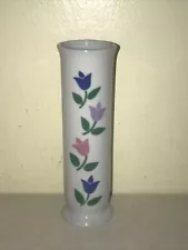 Vintage FTD 1988 Ceramic Bud Vase with TULIPS 0705A