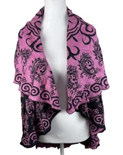 Pashmina one size 100% cashmere wrap vest shawl paisley reversible Quiet Luxury