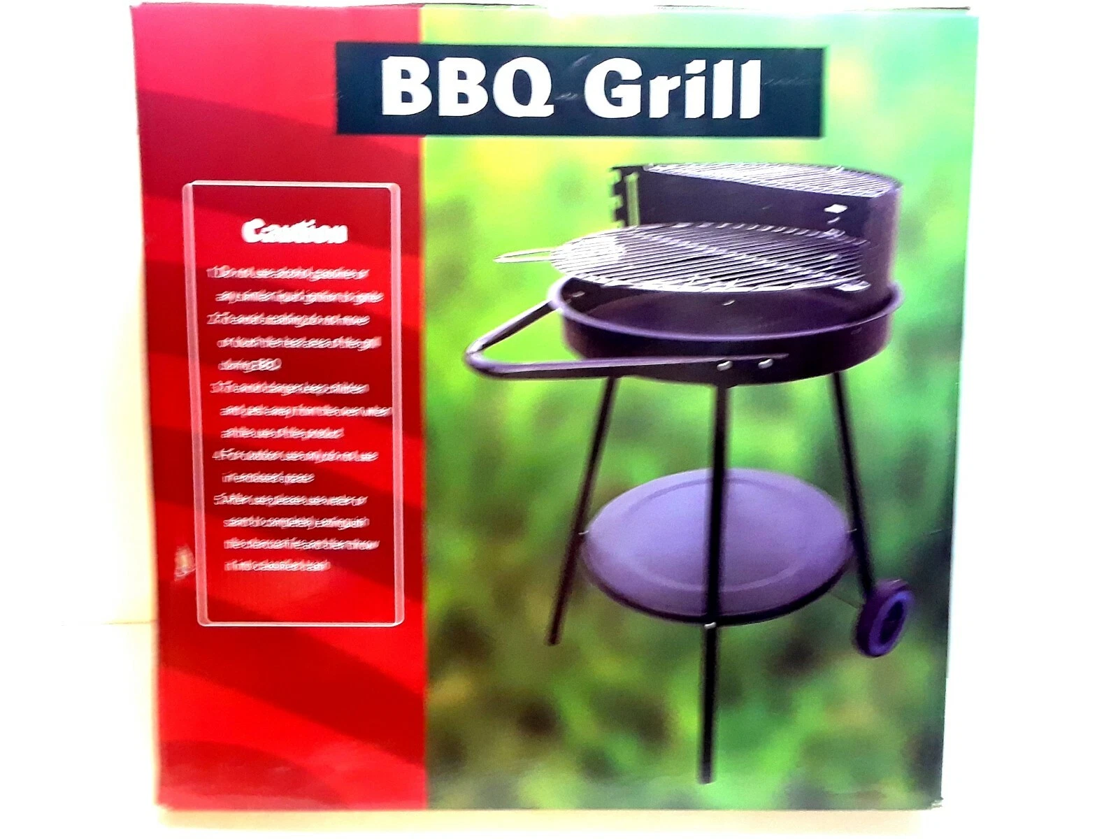 BBQ Barbecue Grill Charcoal 20" with Wheels