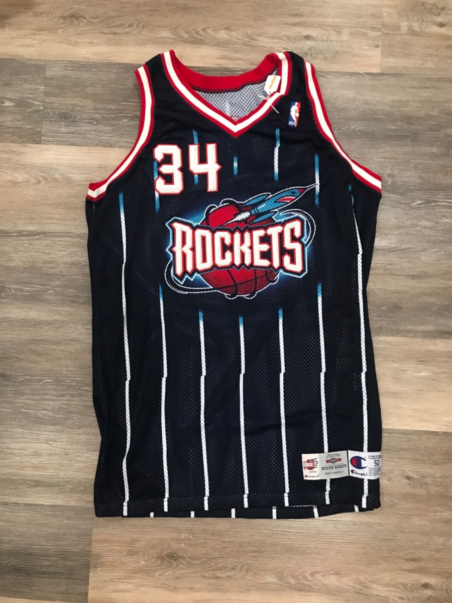 Hakeem Olajuwon 1995-96 Game Used Houston Rockets Jersey | eBay