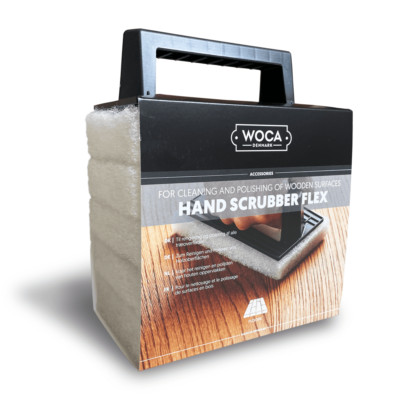 WOCA Handschrubber Flex Polierset mit 5 weißen Pads