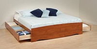Platform Storage Bed, Home Bedroom Furniture Drawers King Wooden Cherry on sale Platform Storage Bed, Home Bedroom Furniture Drawers King Wooden Cherry on sale