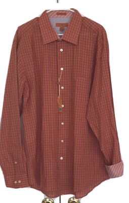 Egara Tall slim fit shirt 2XLT Orange 