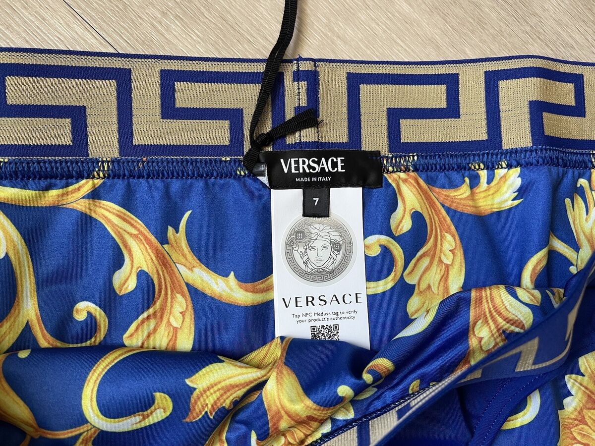 NWT Versace Mens Greca Border Swim Brief Blue Size 7 XL | eBay NWT Versace Mens Greca Border Swim Brief Blue Size 7 XL | eBay