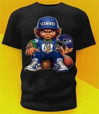 Seattle Seahawks Chucky Team Shirt  Sizes From Youth To Adult 6XL