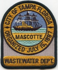 TAMPA FLORIDA FL WASTEWATER DEPARTMENT not police PATCH