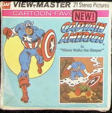 Captain America Marvel Comics 1977 3d View-Master 3 Reel Packet SEALED