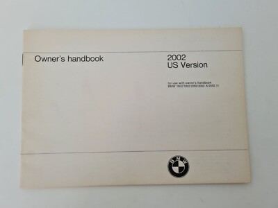 BMW 2002 US Version Owner`s handbook Handbuch Oldtimer (AU238)